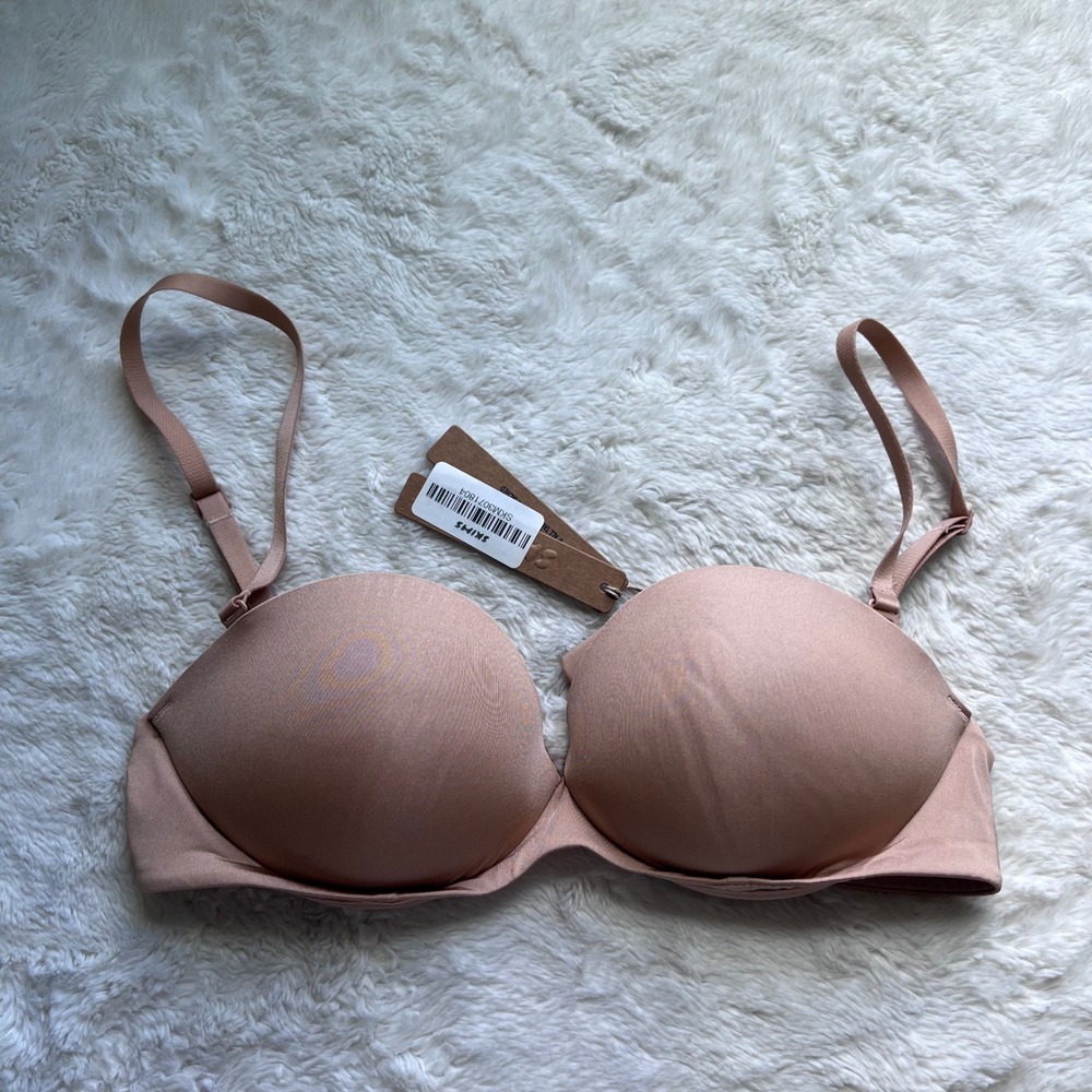 SKIMS Women's Ultimate Push-Up Strapless Bra Clay Size 34B BA-BAN-9056 NWT